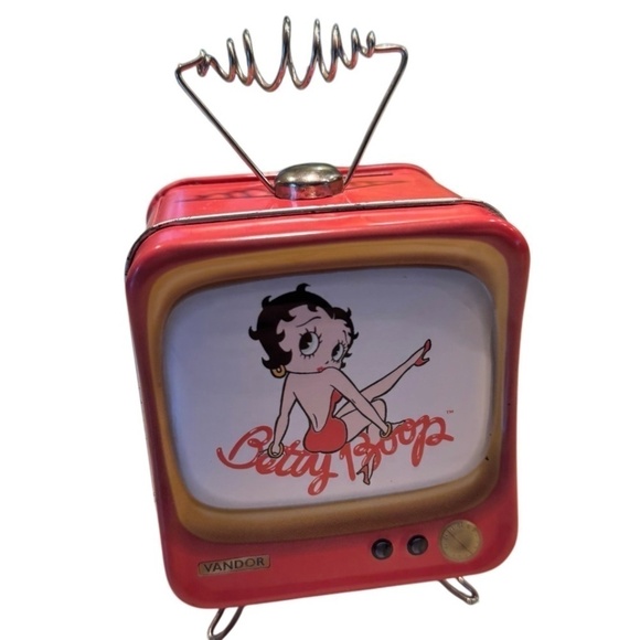 Vandor Betty Boop Tin TV Bank Retro Collectible - Picture 1 of 6